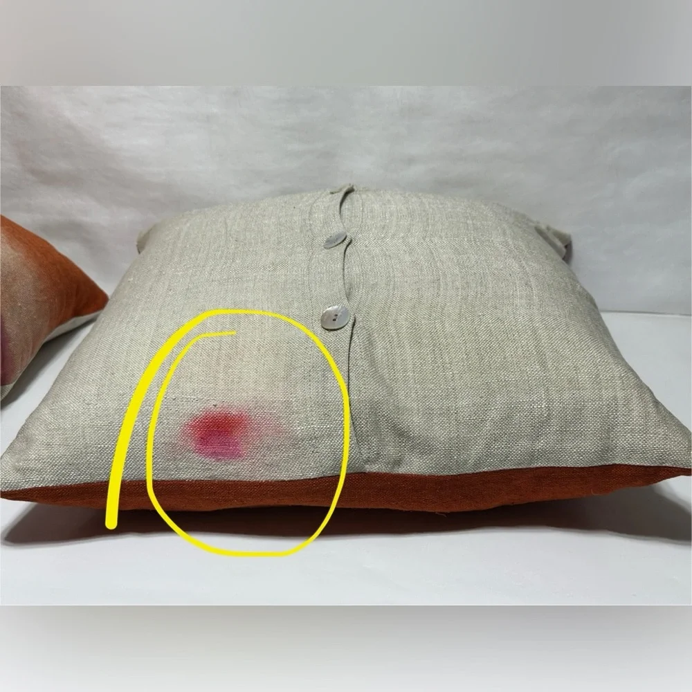 Orange and Pink Ombre Throw Pillows